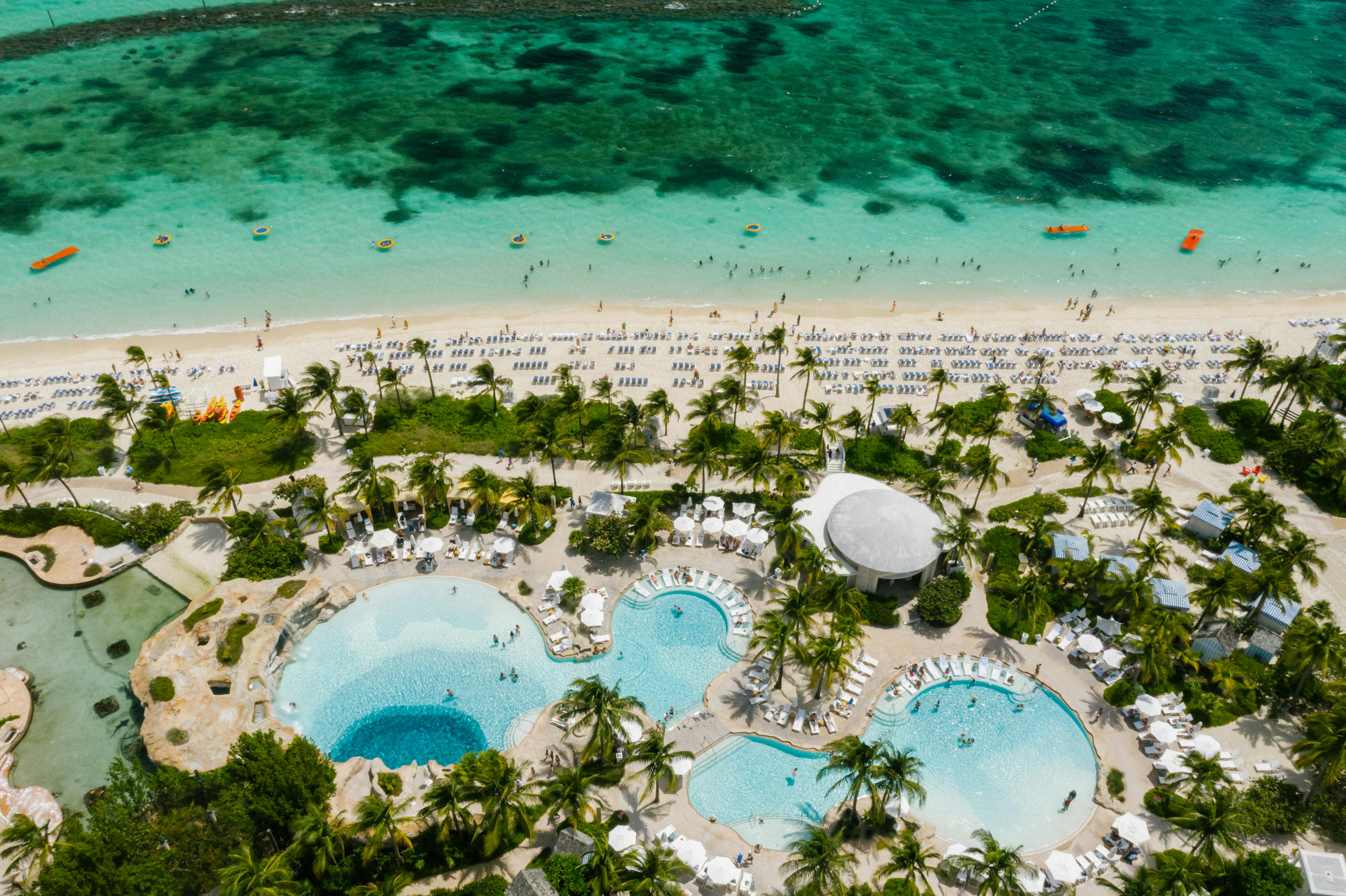 Checklist comparing features of different all-inclusive resorts